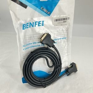 Benfei DVI STYLE CABLE 80°C 30V, 10ft long, Black